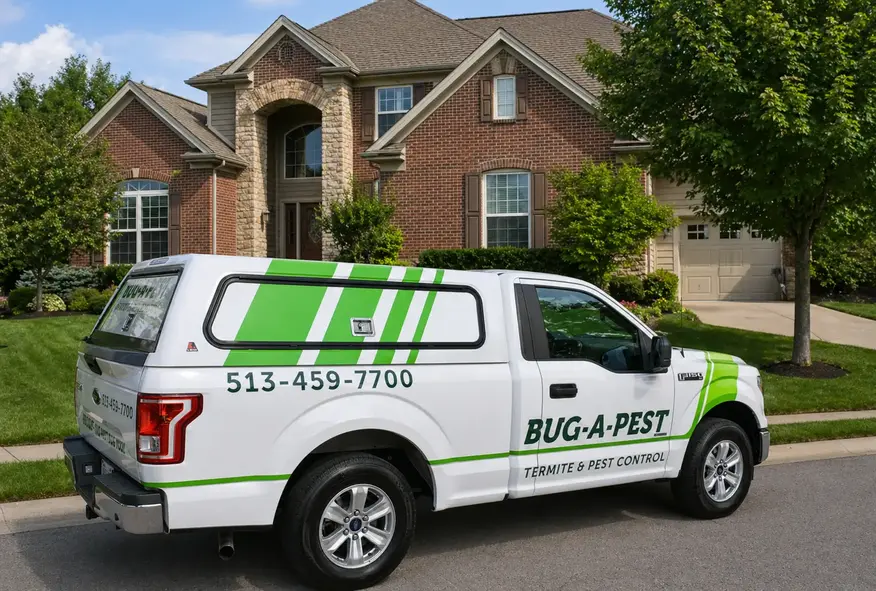 Bug-A-Pest Termite & Pest Control service truck in Southwest Ohio